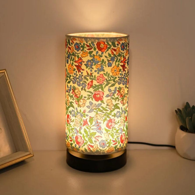 Botanical Floral Fabric Lighting Table Lamp