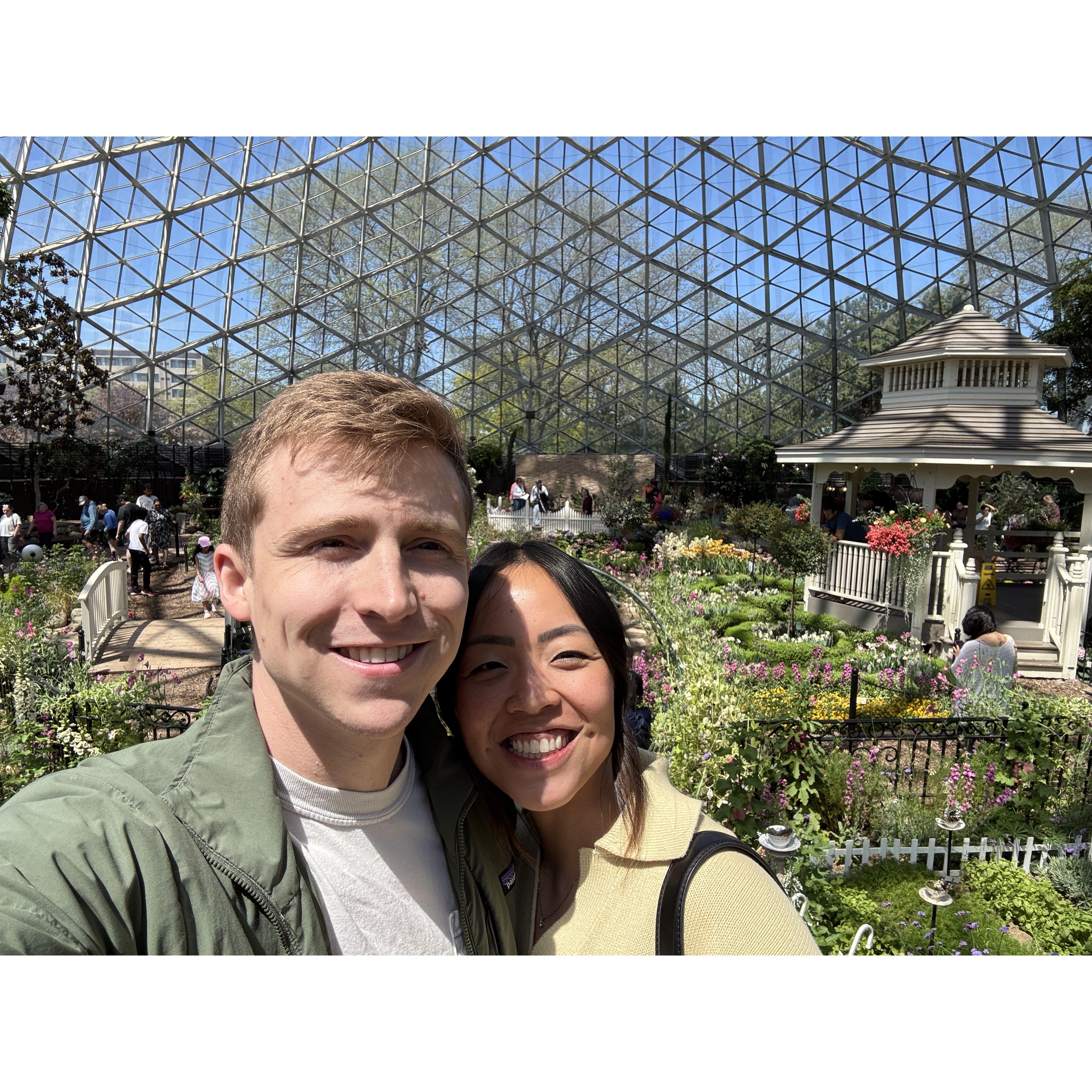 At The Milwaukee Domes (Mitchell Park Horticultural Conservatory)