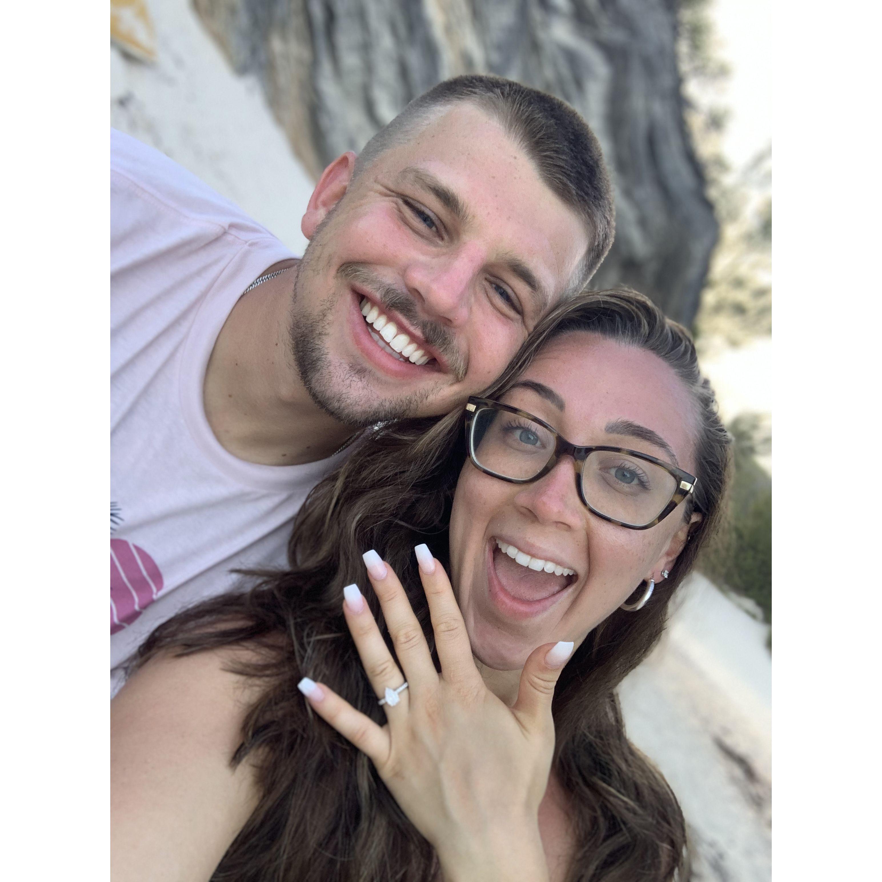 The day we got engaged!