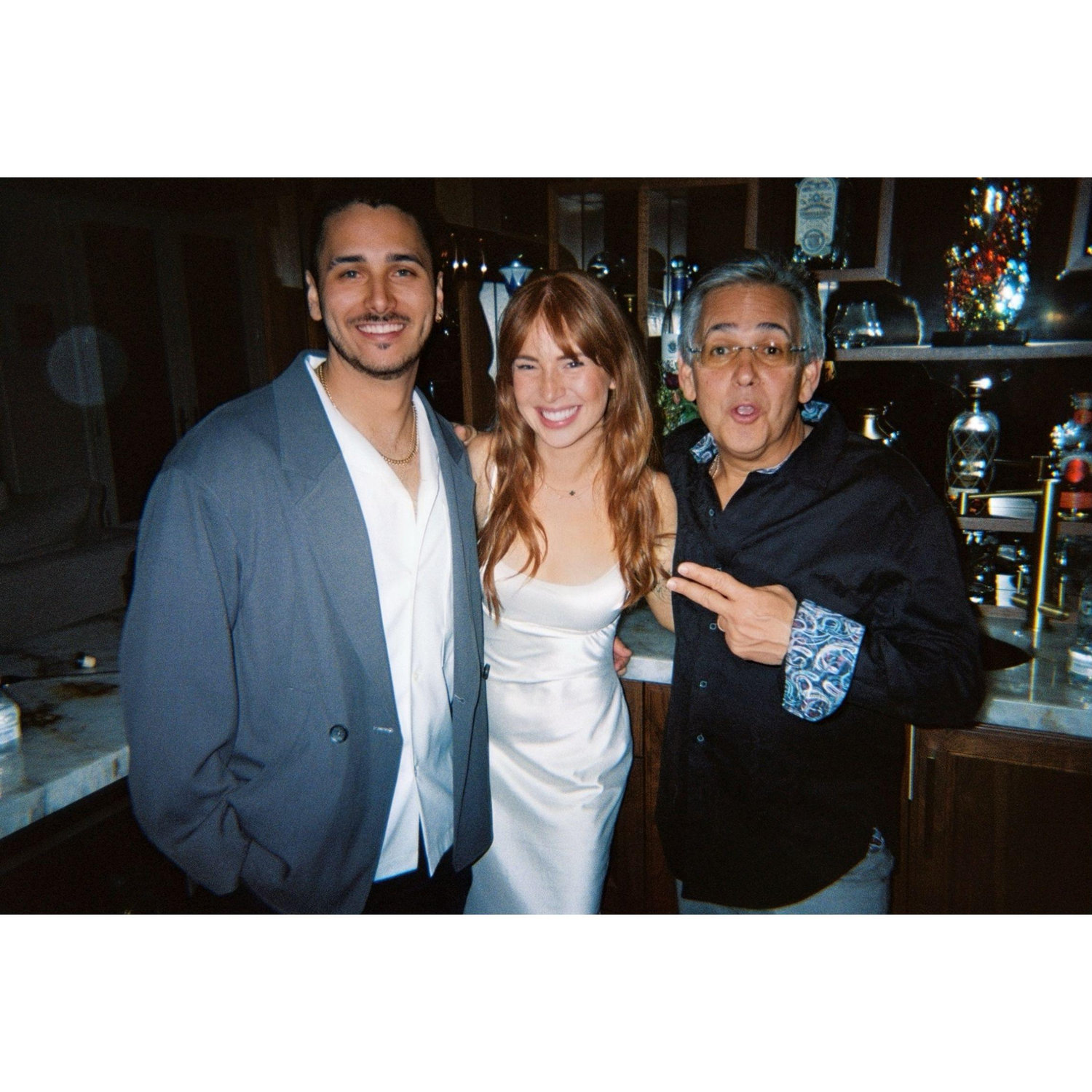 Daniel, Emily, and Gilbert aka father of the groom!