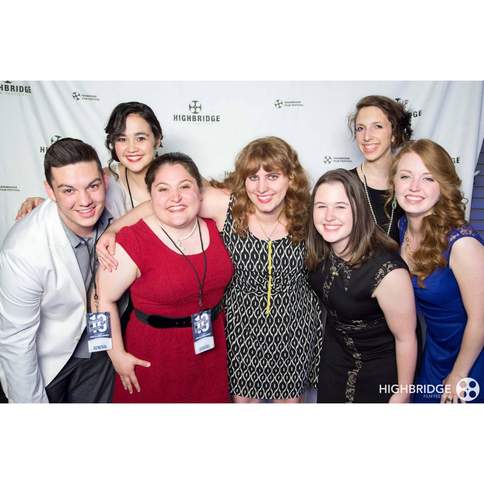 Freshman year at Highbridge Film Festival-- pictured here with our friends Leticia, Jen, Karis, Sara, and Lucy!