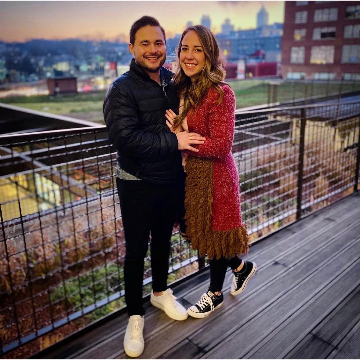 Our first picture together as a couple.