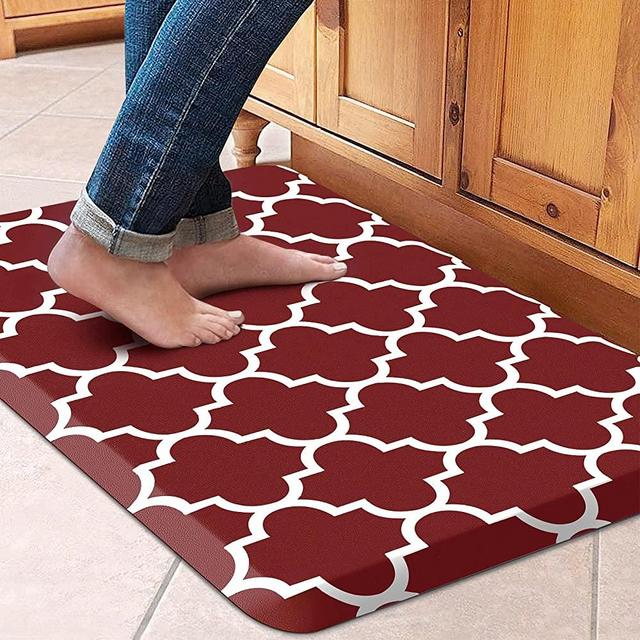 WISELIFE Kitchen Mat and Rugs Cushioned Anti-Fatigue Kitchen mats ,17.3x  28,Non Slip Waterproof Kitchen Mats and Rugs Ergonomic Comfort Mat for  Kitchen, Floor Home, Office, Sink, Laundry , Grey, Scove