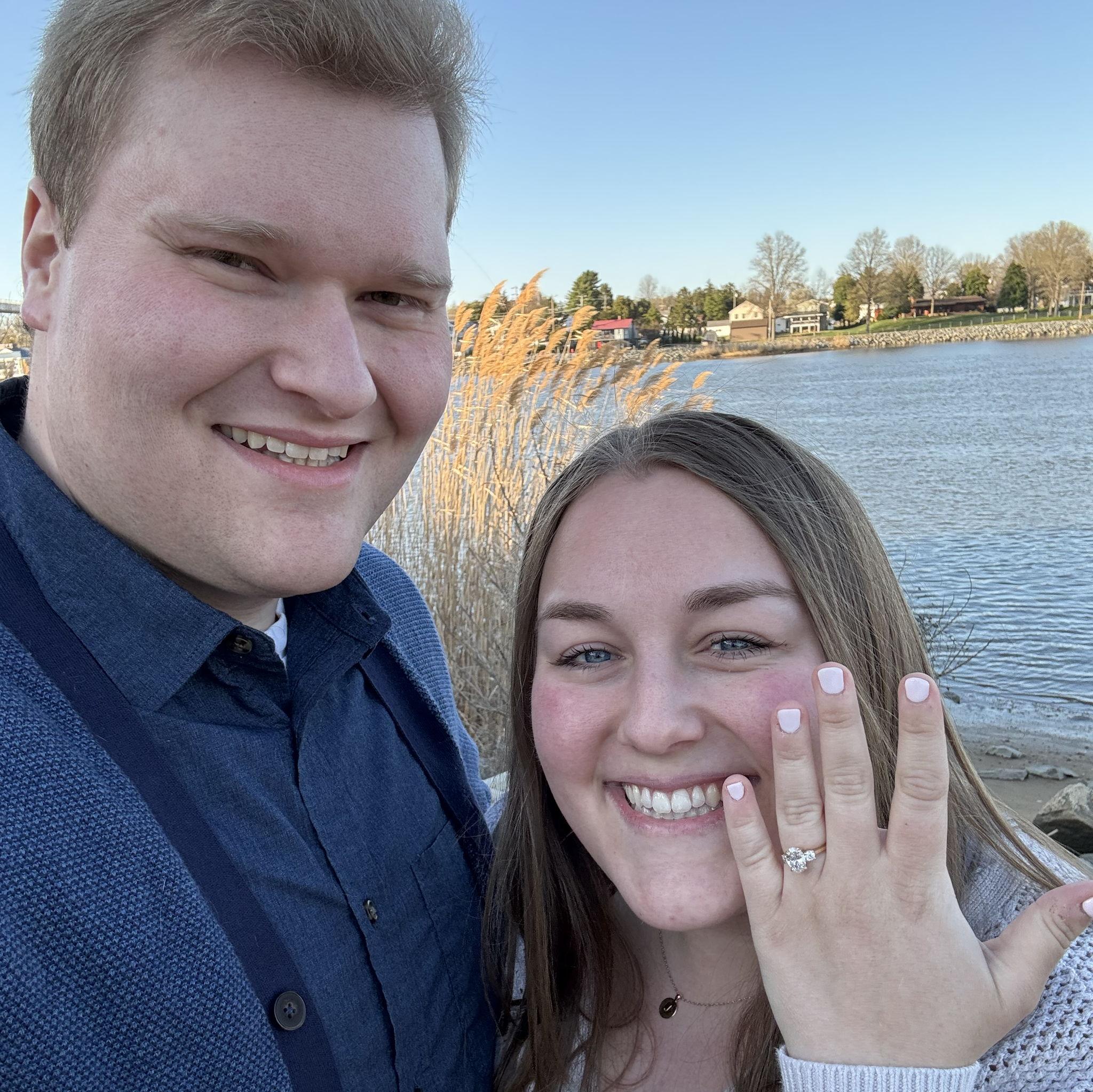 We got engaged on April 1st, just like Joe's parents!