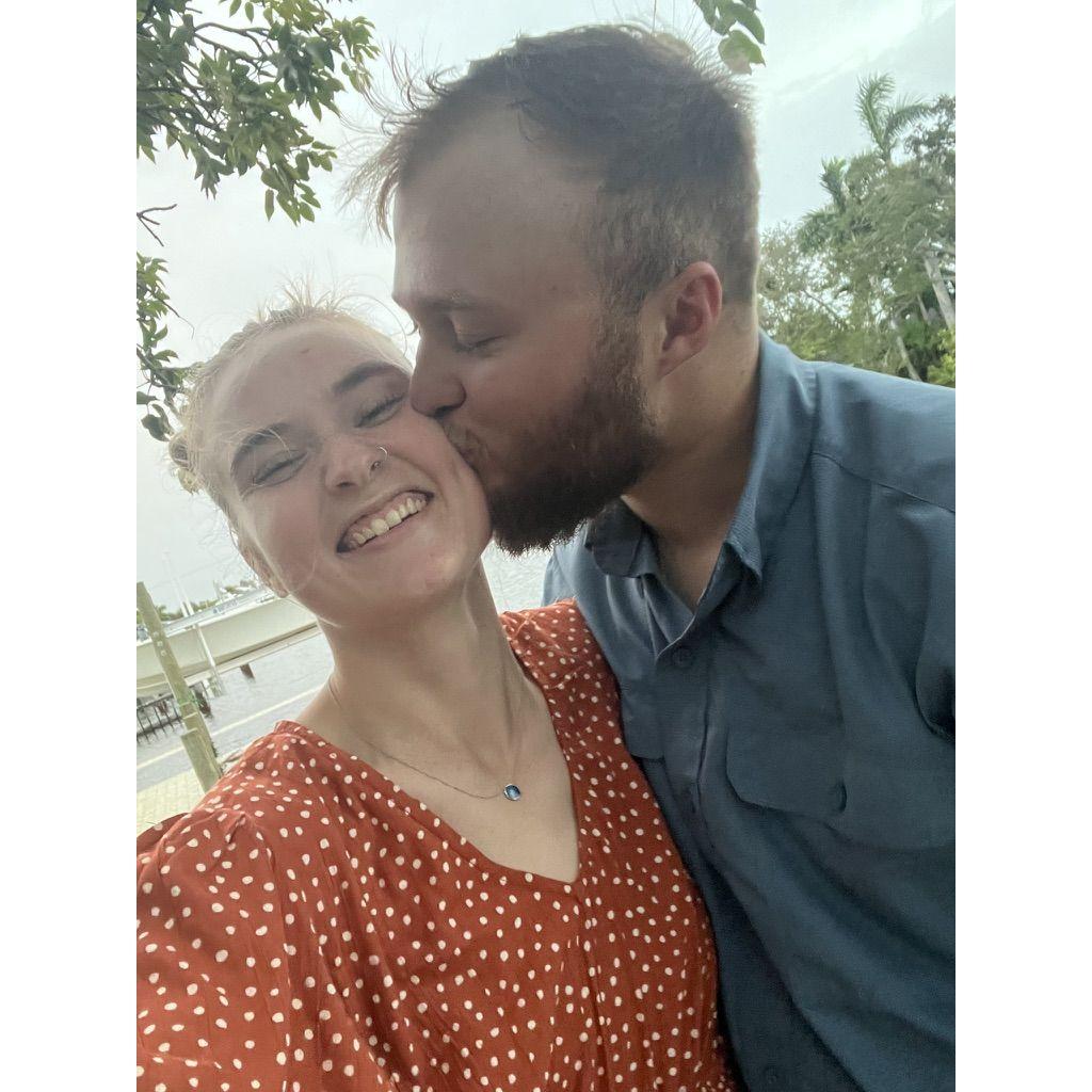 We call this one "We survived a hurricane, and multiple tornados." We took this photo in FL, the day before Europa Clipper Launched!