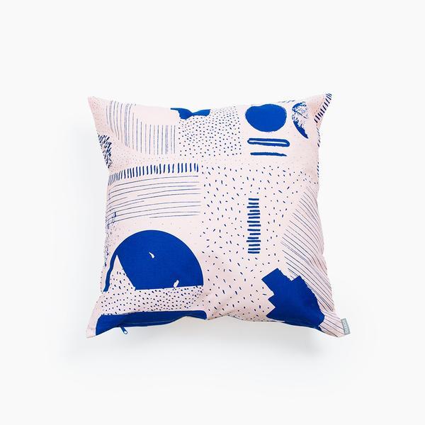 Marine Cushion Cover in Blush