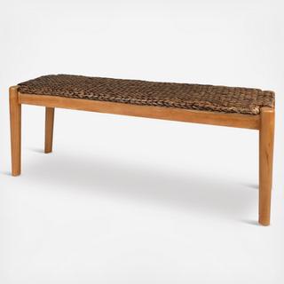 Indoor/Outdoor Water Hyacinth Bench