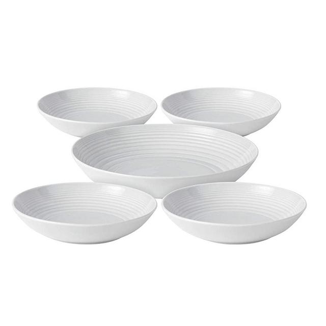 Royal Doulton Maze 5 Piece Pasta Set, White