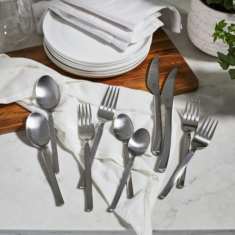 ZWILLING, Opus Satin 45-Piece Flatware Set, Service for 8 | Zola