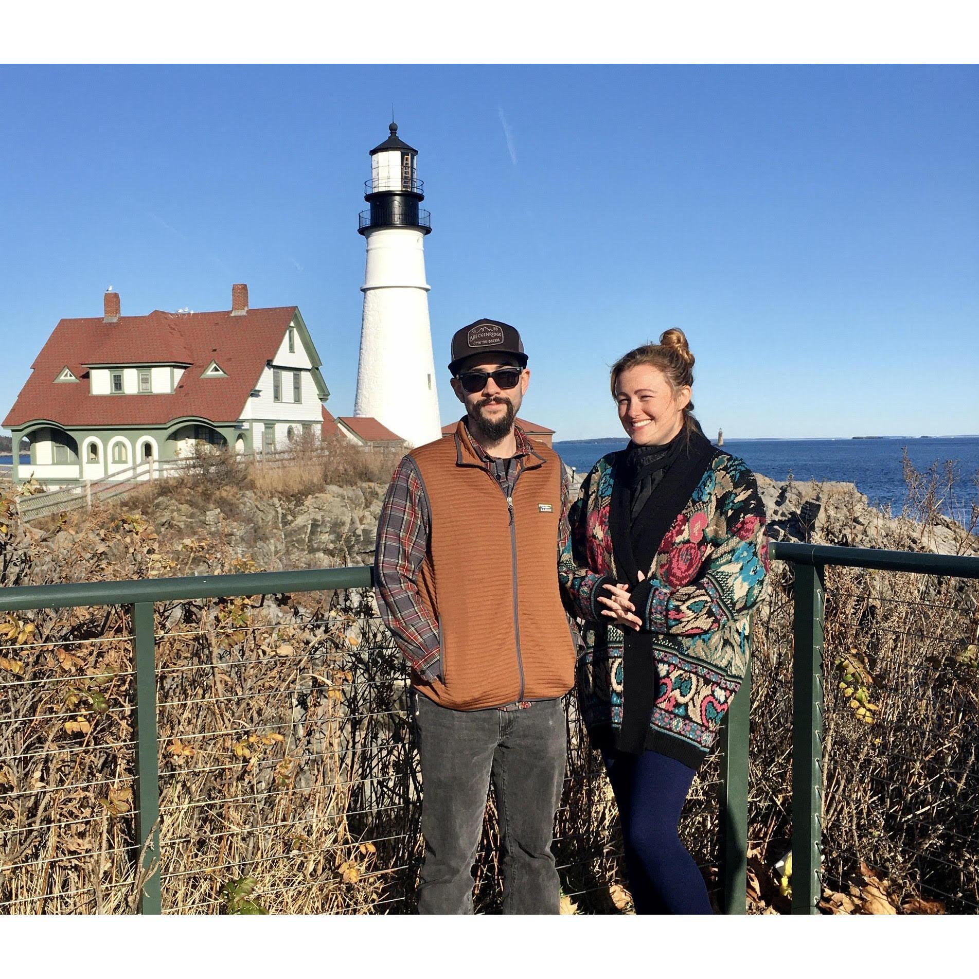 Fort Williams Park together in Cape Elizabeth. 2021