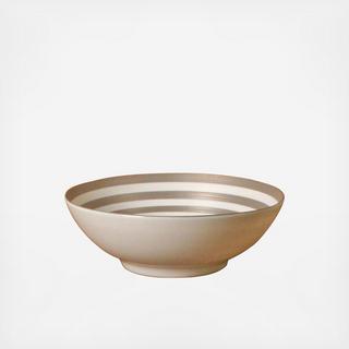 Hemisphere Metallic Stripe Soup/Cereal Bowl