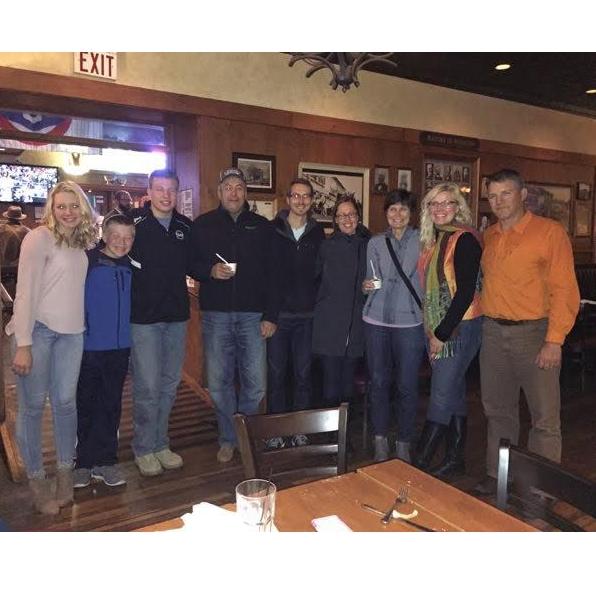 In downtown Wheaton Max's freshman year. October 2015