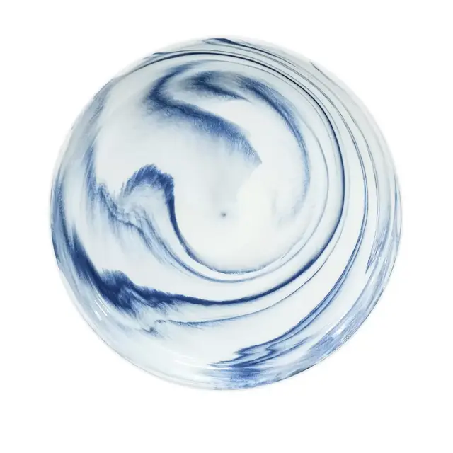 Artisanal Kitchen Supply® Coupe Marbleized Dinner Plate in Blue