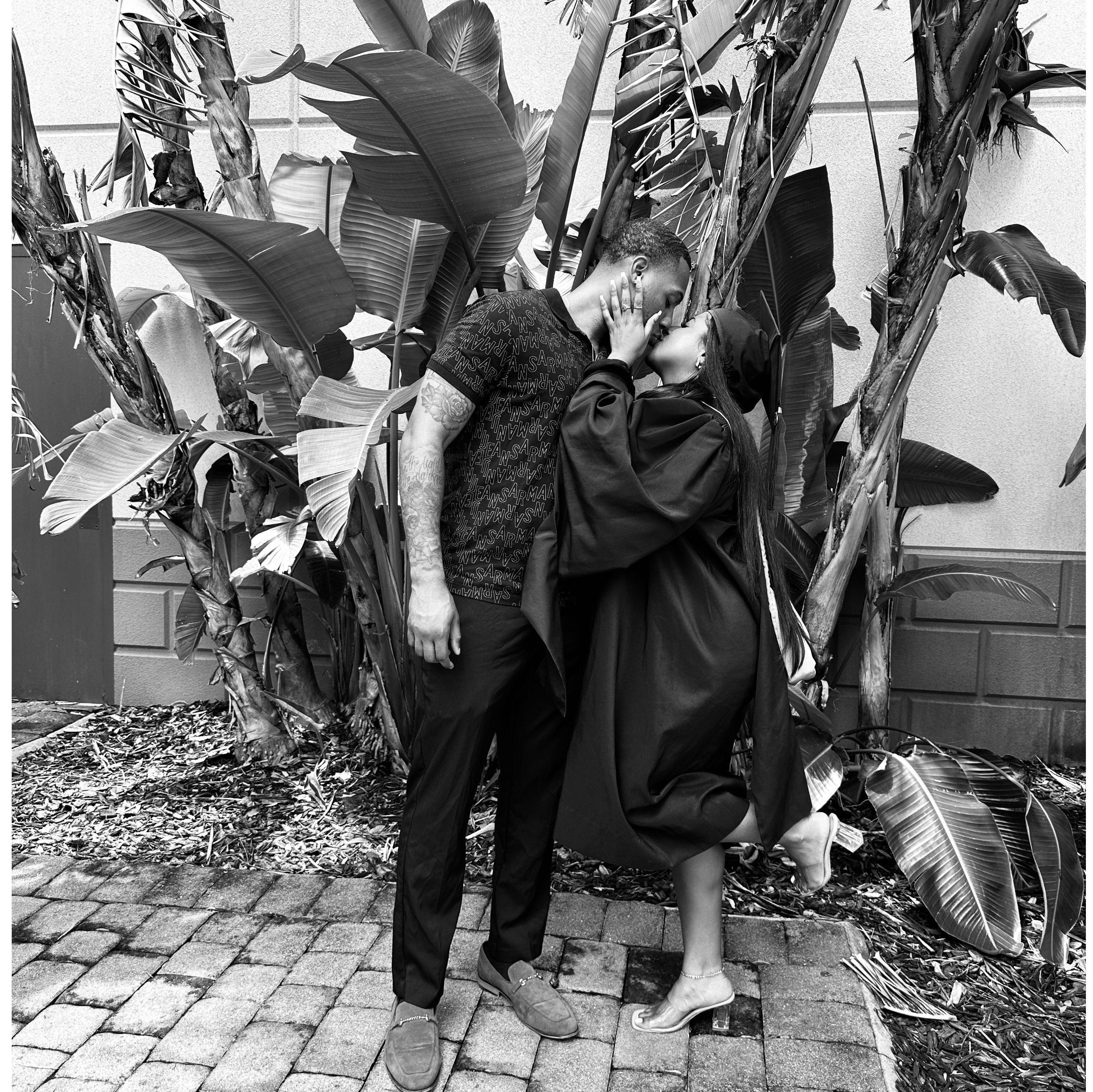 Her graduation! Emely recieved her Masters in Counseling in 2023!