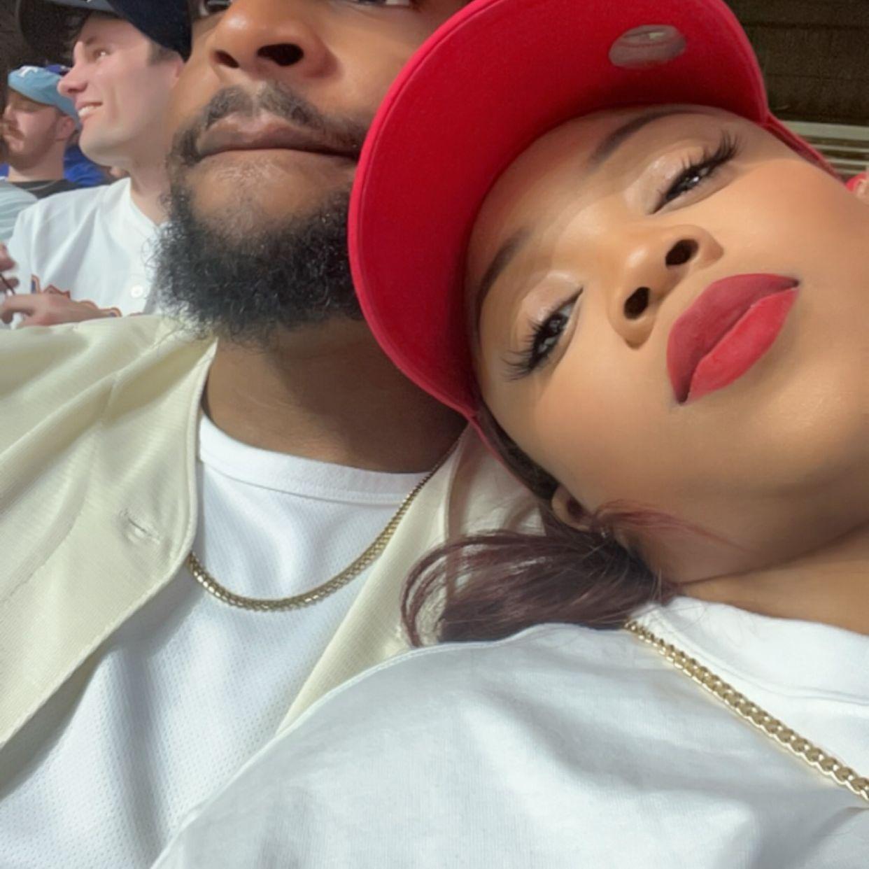 Our first baseball game together