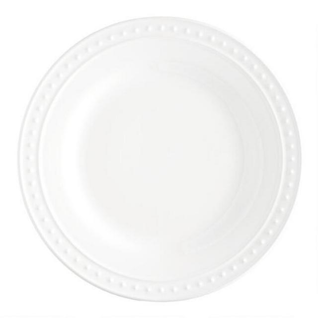 White Nantucket Dinner Plates Set Of 4