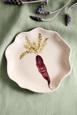 Vegetable Garden Stoneware Side Plate