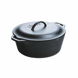 Lodge L10DOL3 Dutch Oven with Dual Handles, Pre-Seasoned, 7-Quart