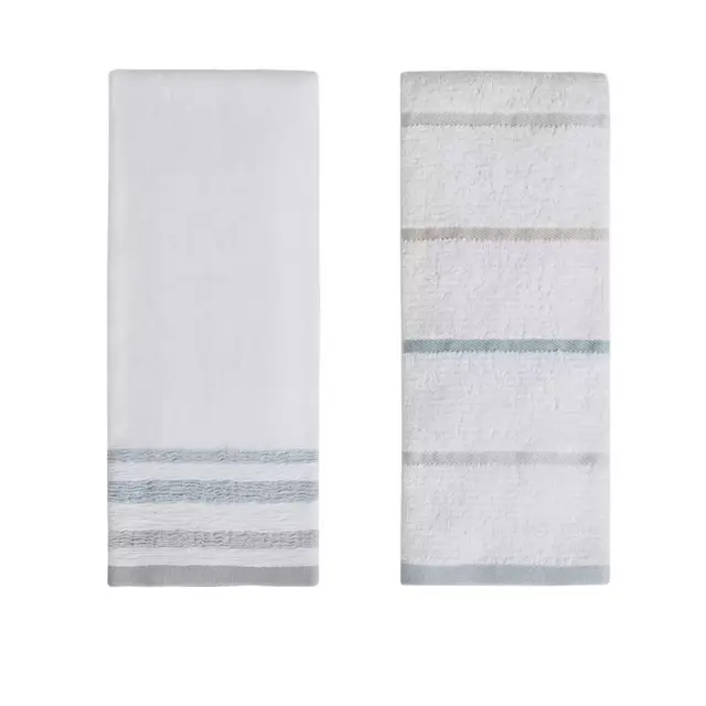 Harbor Stripe 2-Pack Hand Towels in Multi/White