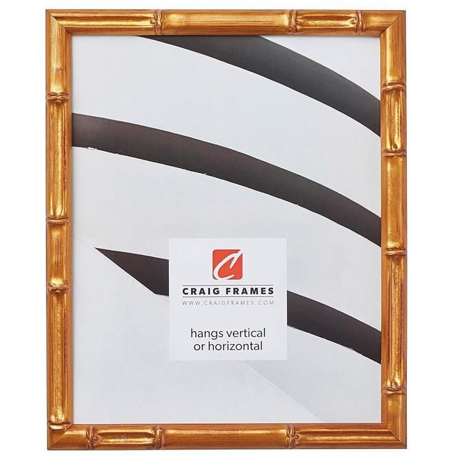 Craig Frames Vintage Gold Bamboo Composite Picture Frame, 12 by 12-Inch