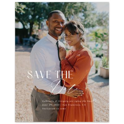 White Simple Wedding Digital Save the Date - Sundell Photo