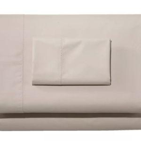Pima Cotton Percale Sheet Set, King, Silver Sand