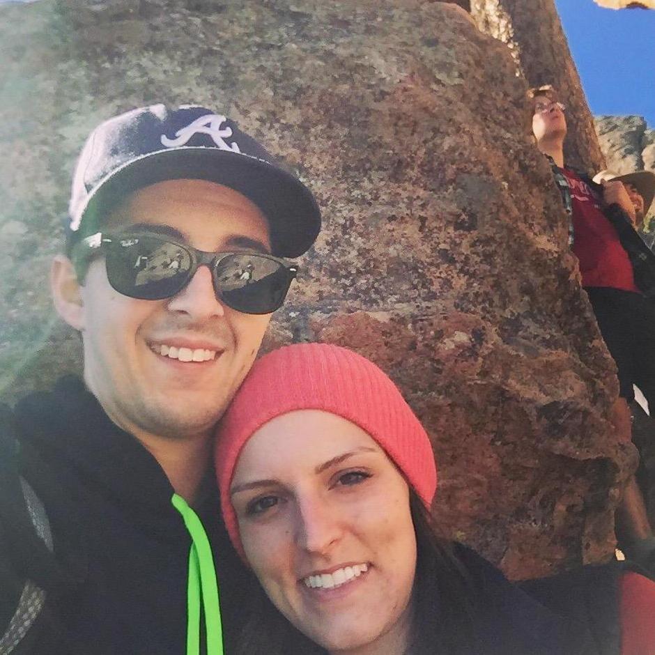 Our first date was a hike to the Royal Arch in Boulder, Colorado.