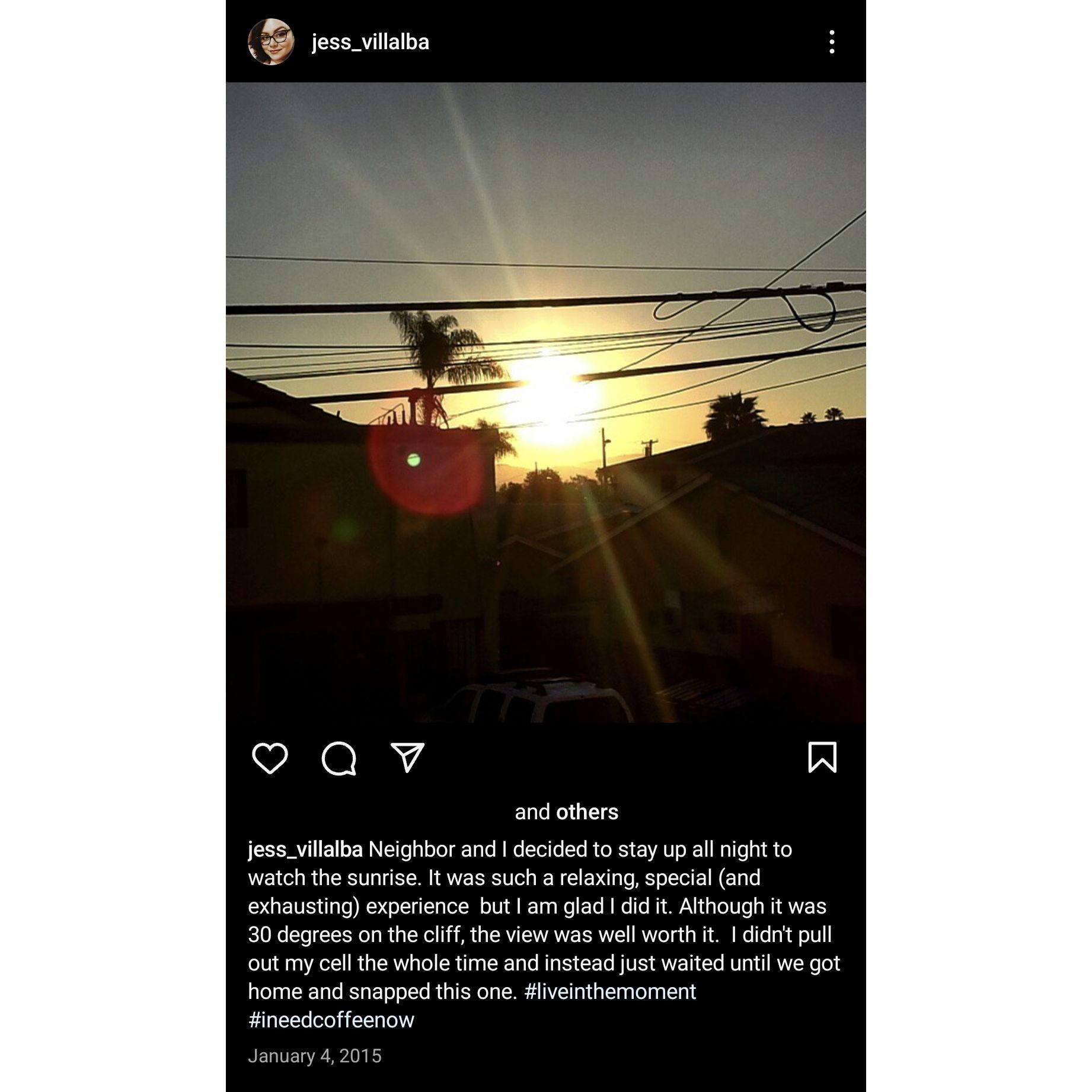 Jess' post about the night they talked until the sun came up.