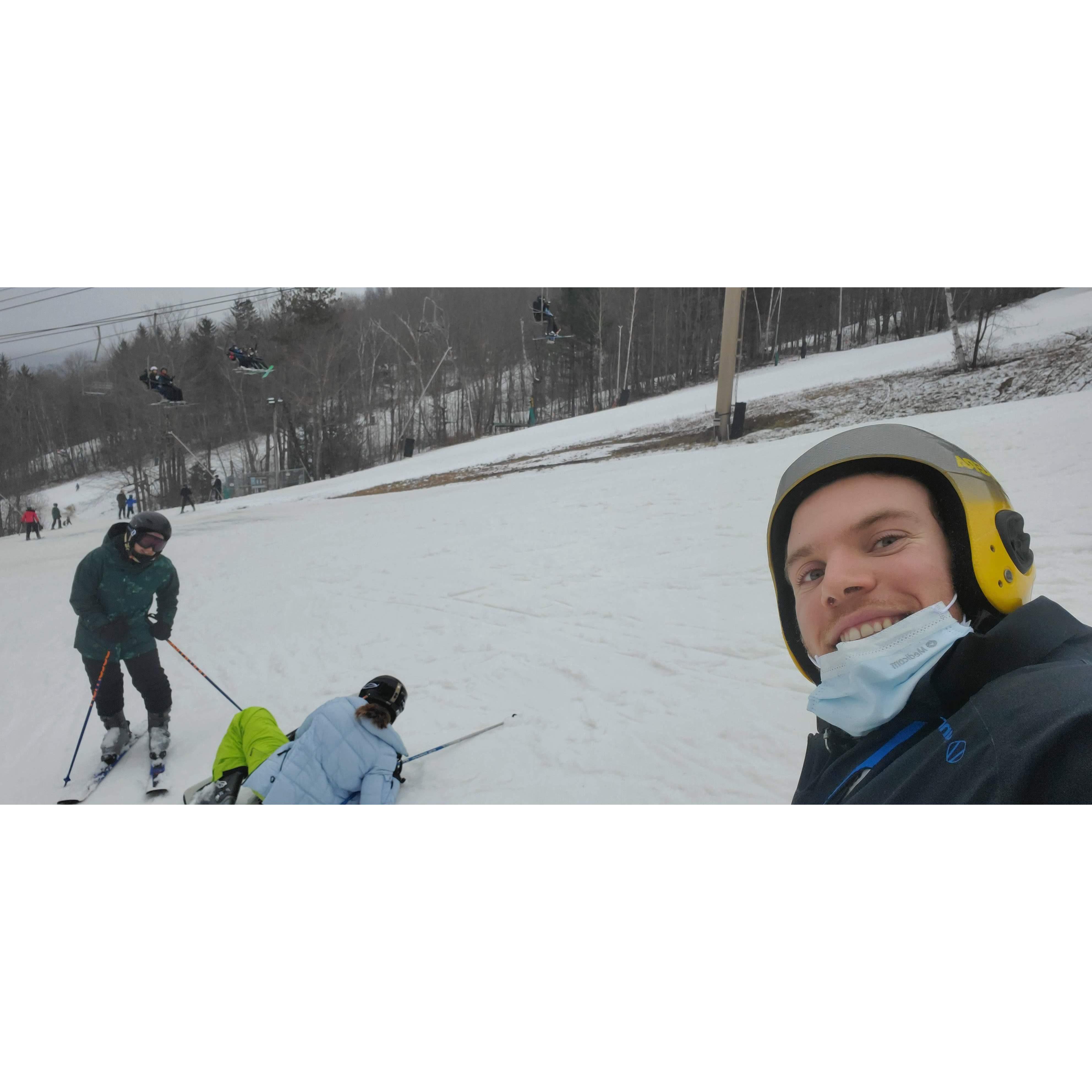 We went skiing with Grace here, but sadly she's on the floor! Still was a fun time