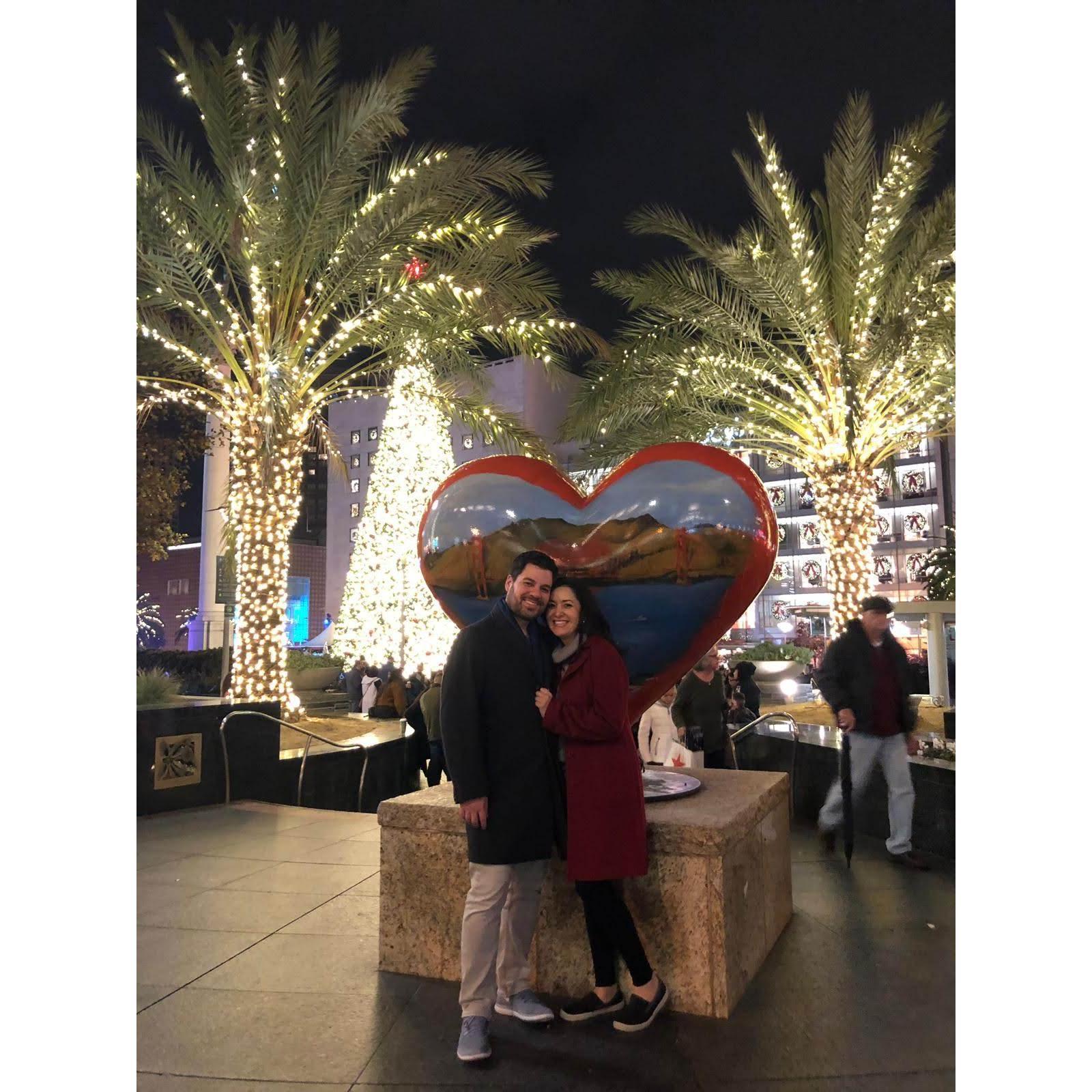 Visiting downtown San Francisco in Christmas