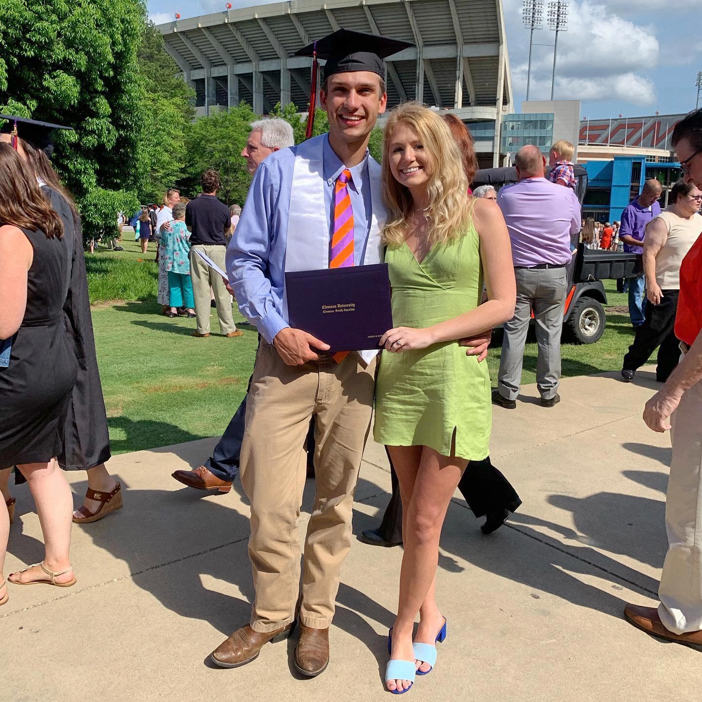 Aaron’s graduation from Clemson