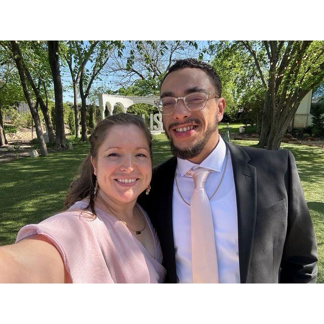 Our first wedding together