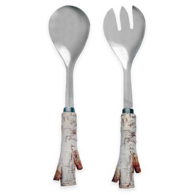 Boston International 2-Piece Birch Salad Server Set