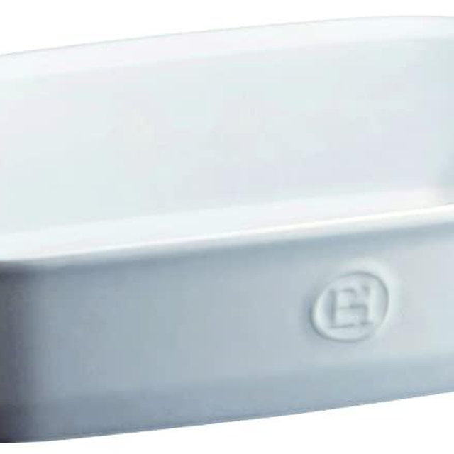 Emile Henry 119650 France Ovenware Ultime Rectangular Baking Dish, 11.4 x 7.5, Flour White