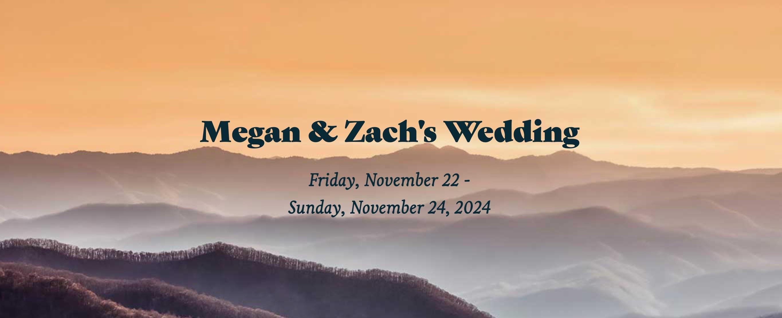 The Wedding Website of Megan Crampton and Zach Nichols