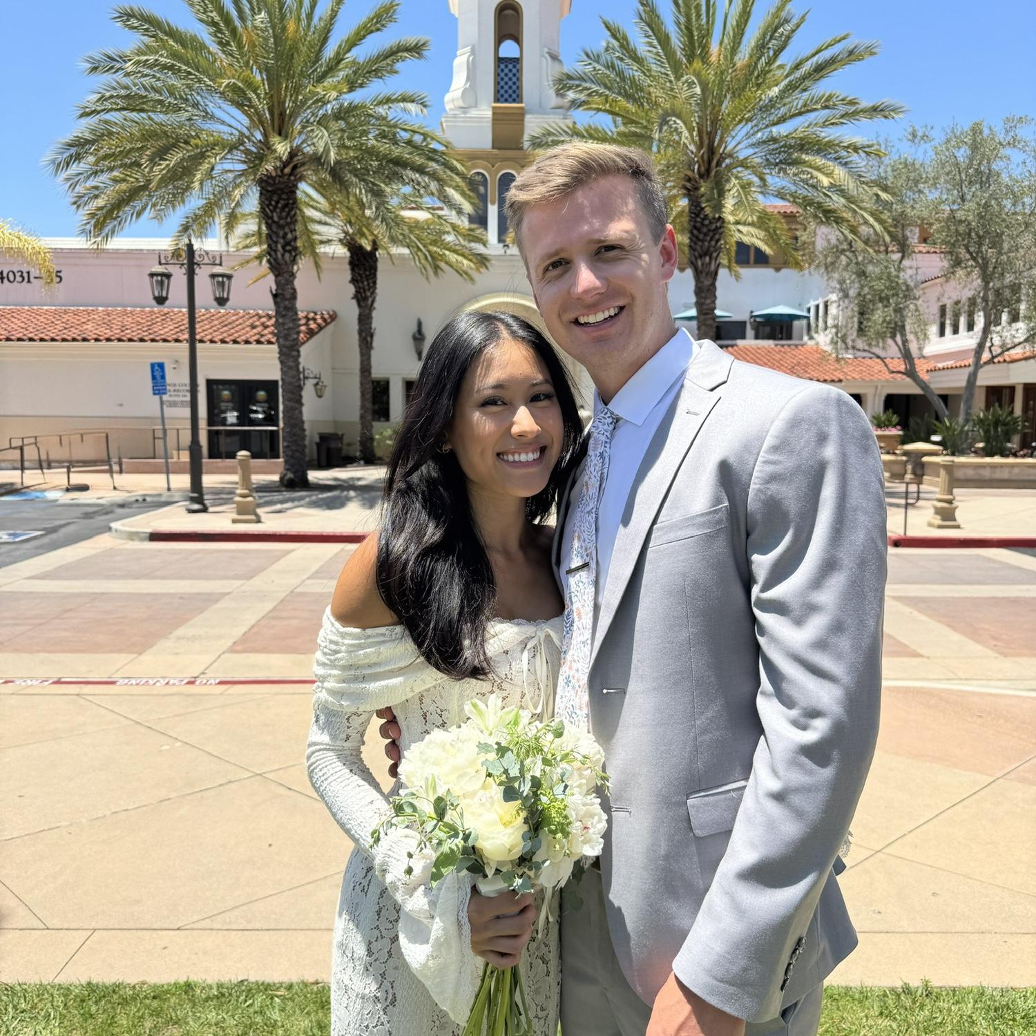 Our civil ceremony in Laguna Hills