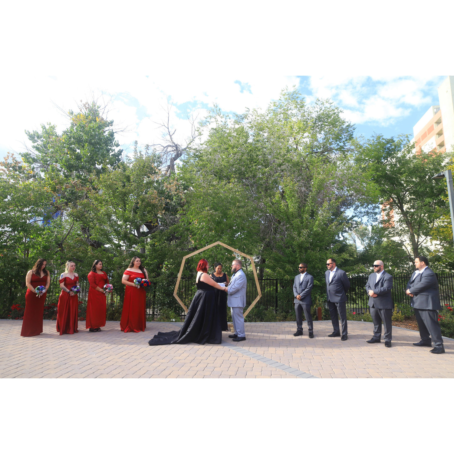 Bridal Party with our spotlight couple