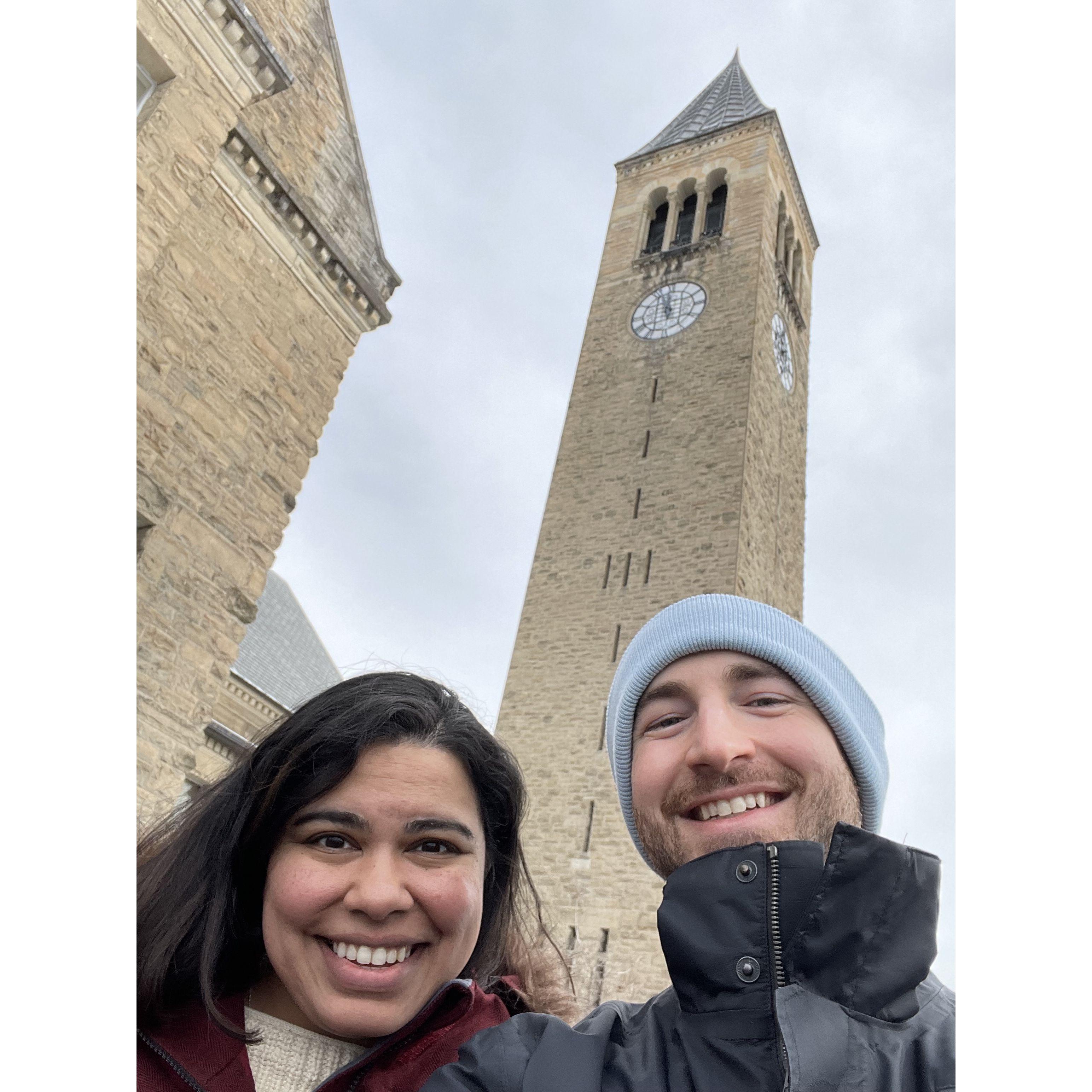 Visiting Sharmila's alma mater, Cornell University