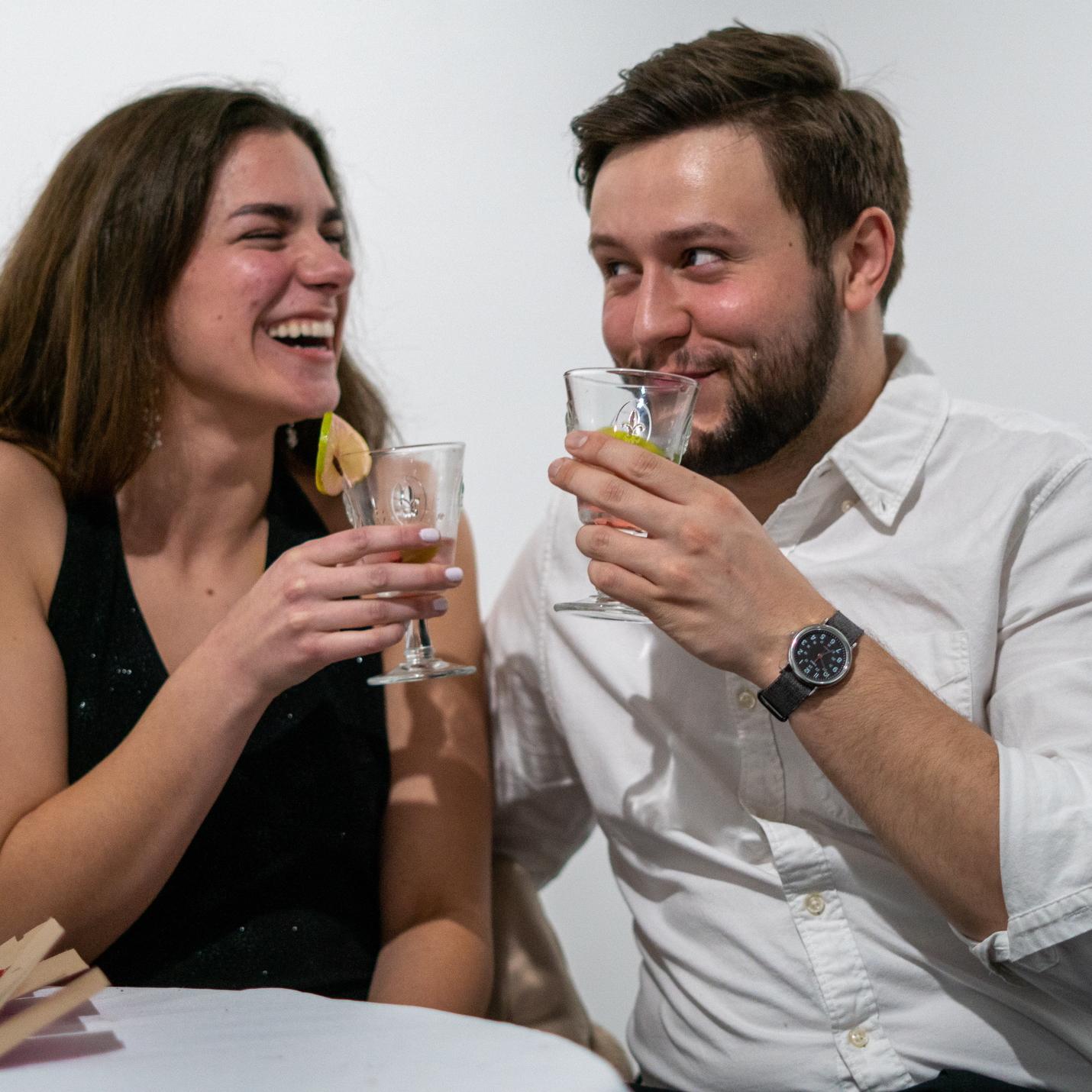 Our first VALENTINES! Will made steak and mocktails. He even wrote out fancy menus and had one of his friends act as a waiter. It was delicious, a five star meal!
