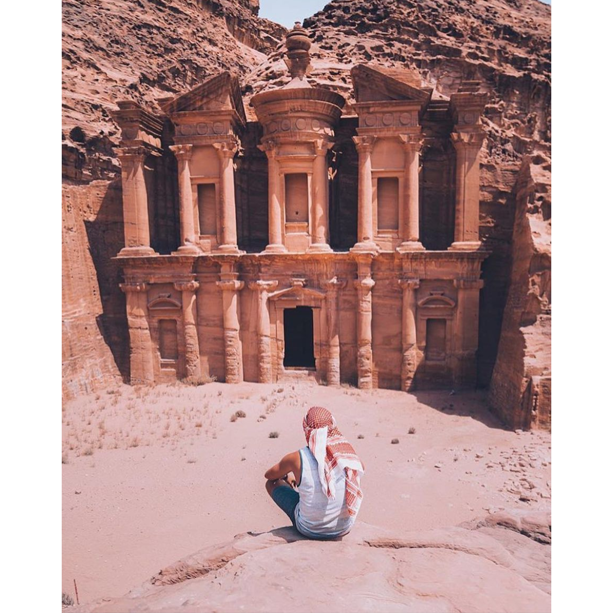 Thursday - July 5th
We'll be going to one of the new Seven Wonders of the World, dating to around 300 B.C., it was the capital of the Nabatean Kingdom.
Indiana Jones was filmed here!