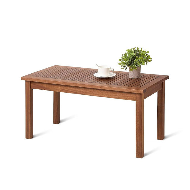 Amazon Basics - Patio Coffee Table, Wood, 35"