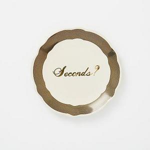 Fishs Eddy Gilded Word Side Plate, Seconds