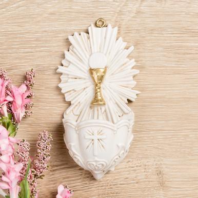 Gold Chalice Holy Water Font