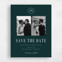 Green Wedding Save the Date - Mahogany Photo