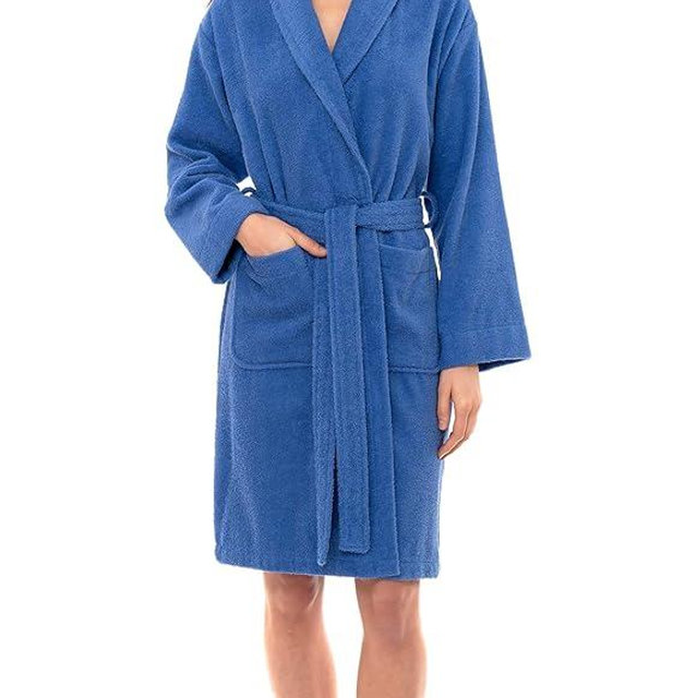TowelSelections Women’s Robe, 100% Cotton Short Terry Shawl Bathrobe