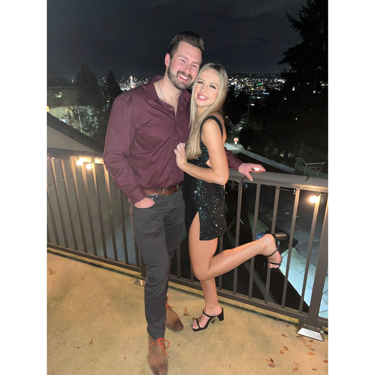 NYE just 2 months after we met. Jared made it official about 2 weeks later.