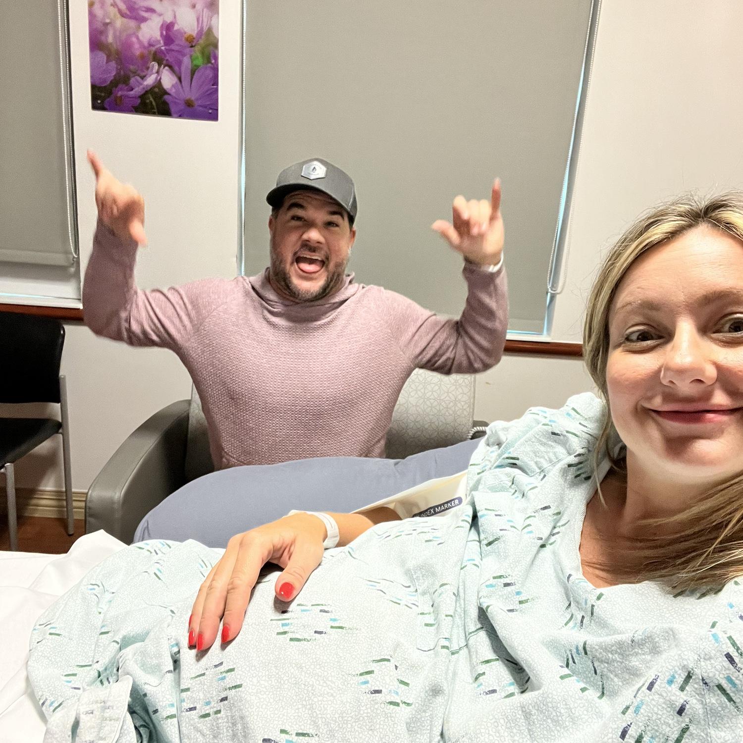 Jesse is Tammys #1 Cheerleader and Champion--especially on C-Section Day.