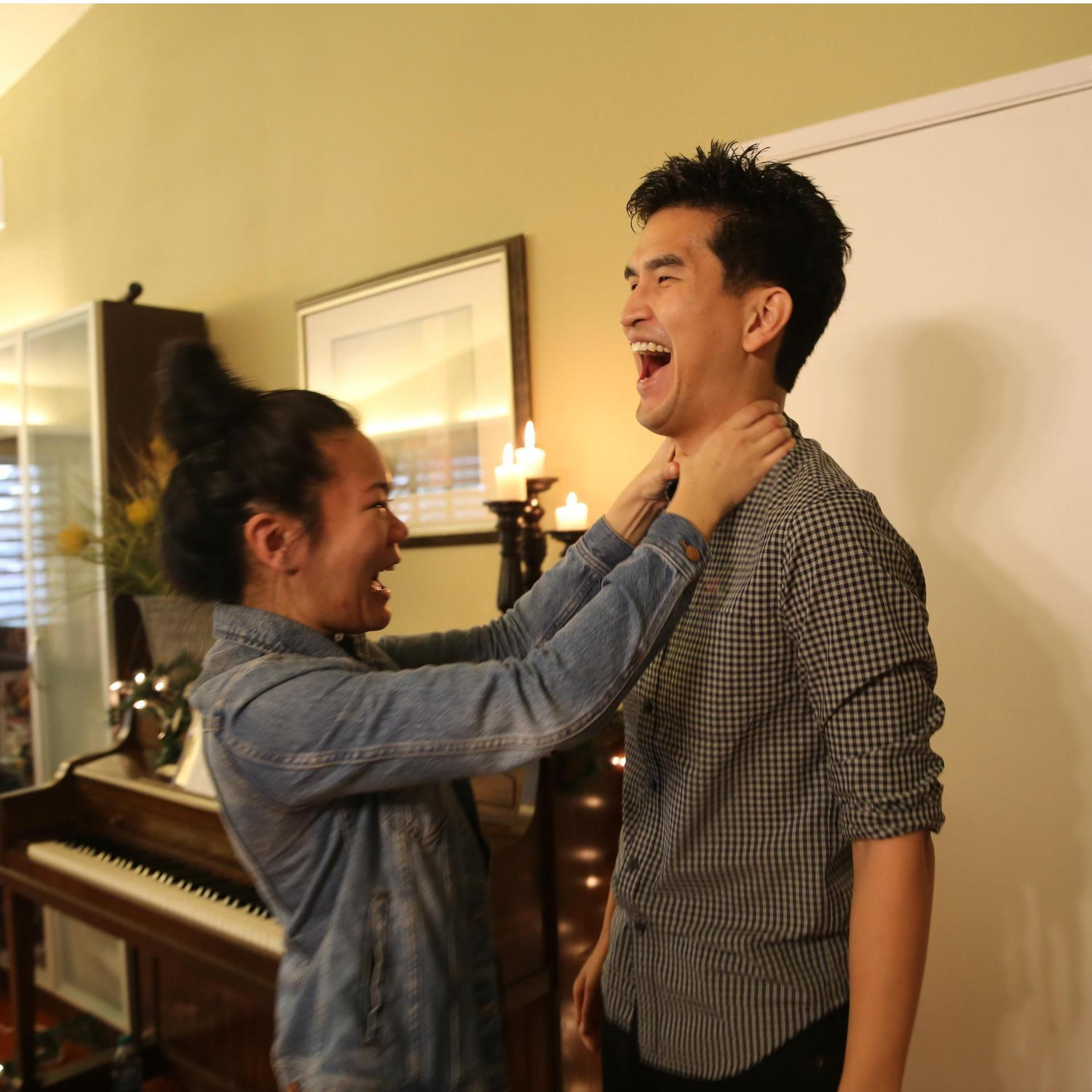 Eric surprised/tricked Felicia!
