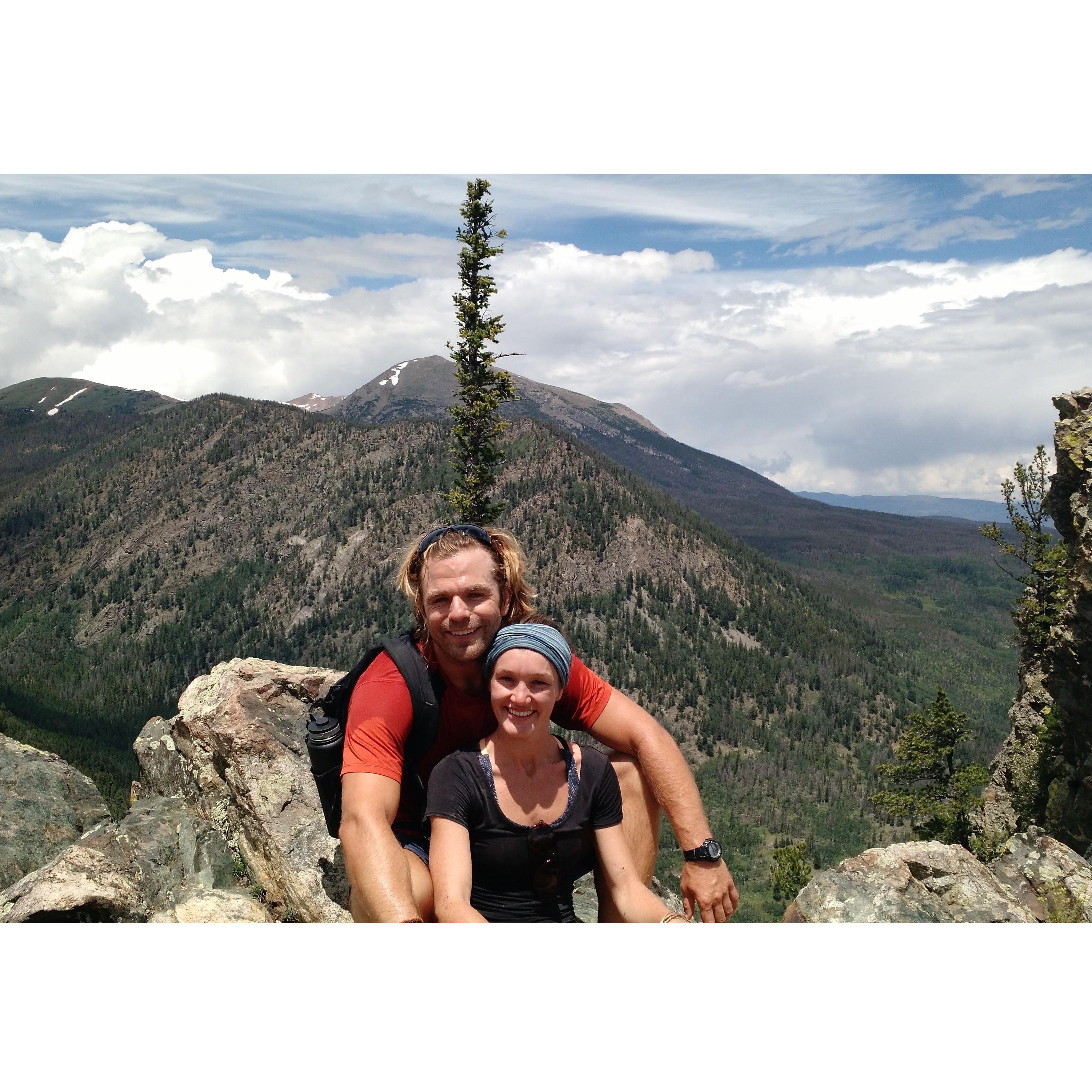 Colorado, July 2015: Our first Colorado hike together