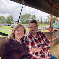 They went to PA in October to celebrate their engagement with Jen's family and experience PA in the Fall, complete with a trip to the pumpkin patch and a drive to look at the leaves.